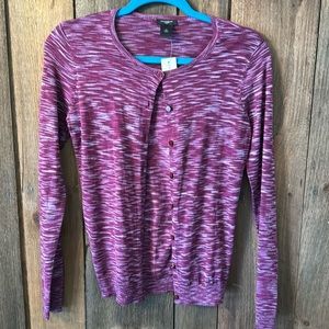 Ann Taylor purple cardigan